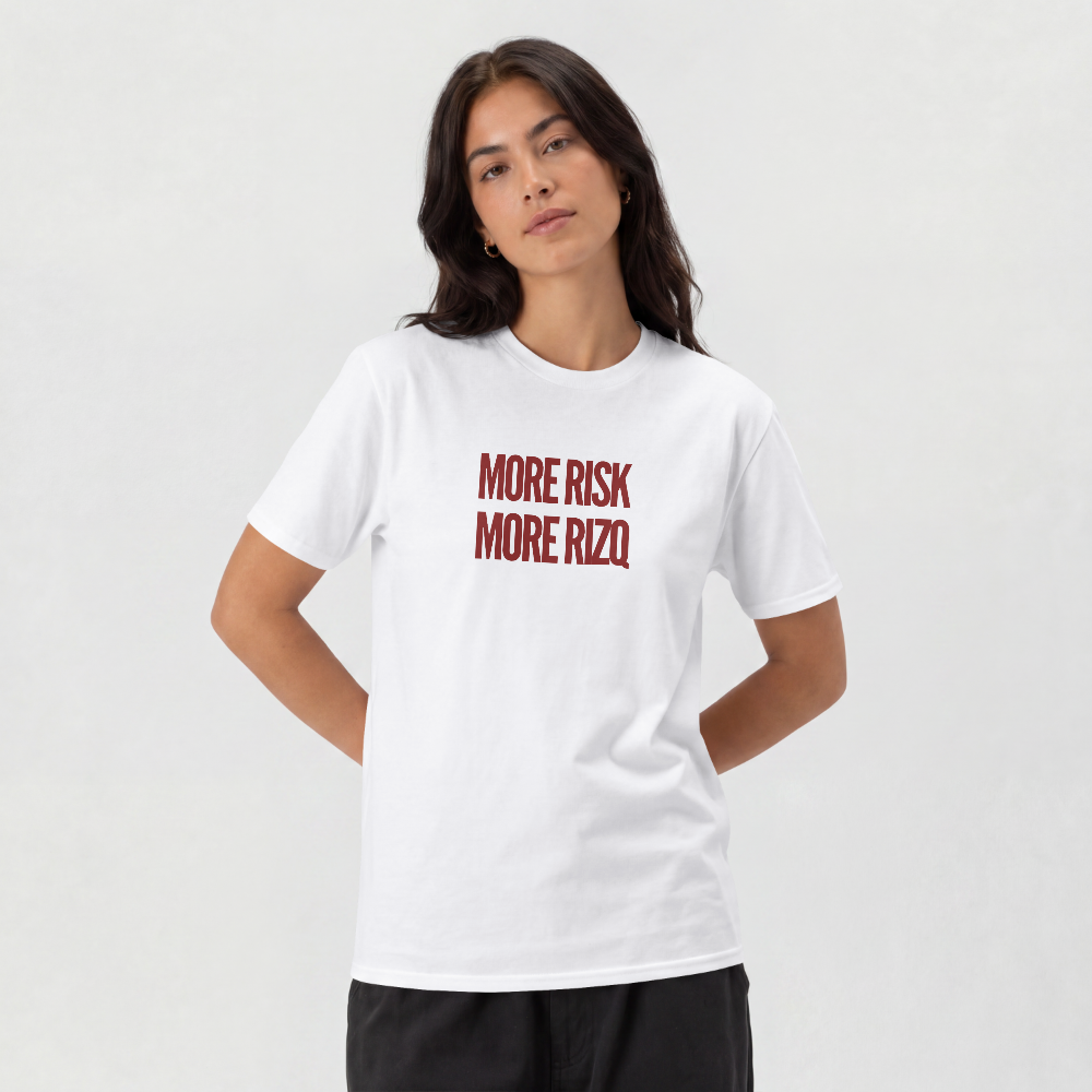 20260912200937-1f1aee5e-12a4-678e-8493-429a5efb8dd8.png More Risk More Rizq T-Shirt US